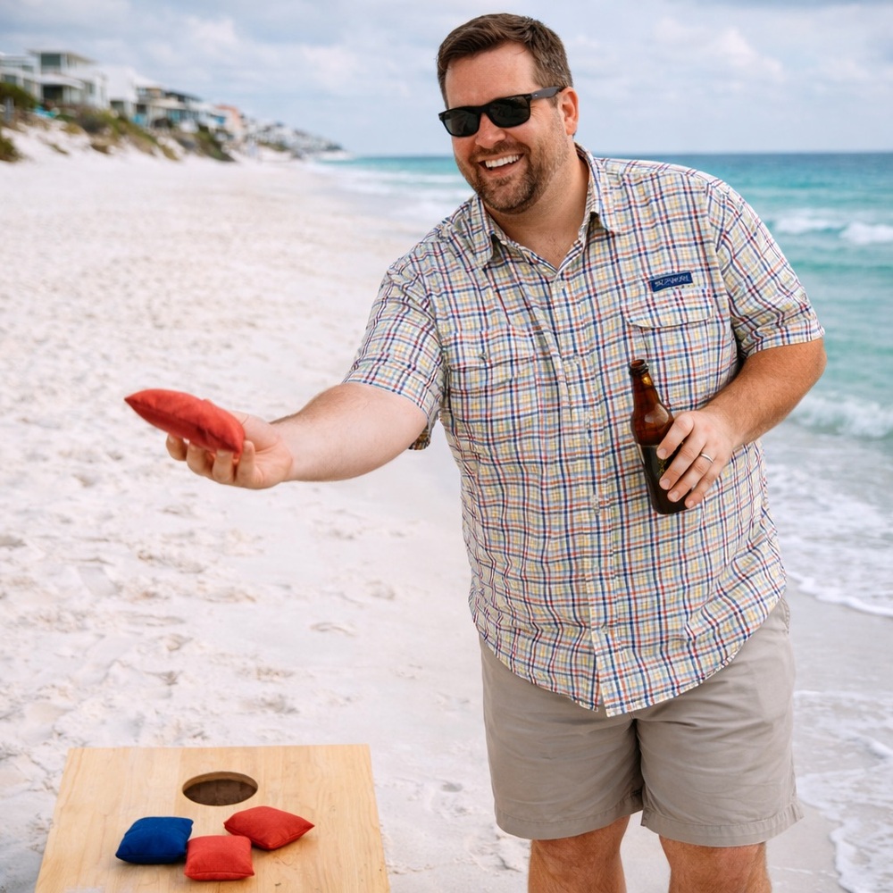 Columbia Super Bahama Mens Size 2XL XXL Button Up Down Fishing Vented Breathable